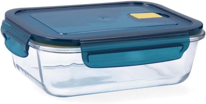 Amyslos Quid Astral Rectangular Airtight Glass Container – Premium Kitchen Storage for Food, Pantry, and Meal Prep