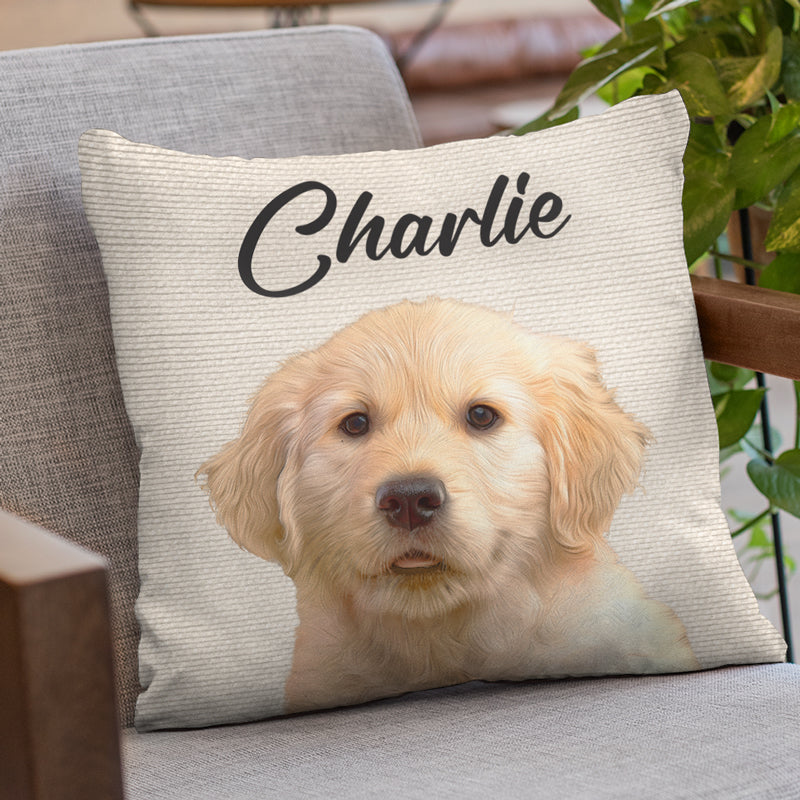 Amyslos Custom Photo I Love My Dog - Dog & Cat Personalized Pillow - Christmas Gift For Pet Owners, Pet Lovers