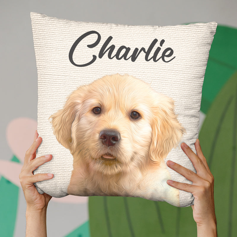 Amyslos Custom Photo I Love My Dog - Dog & Cat Personalized Pillow - Christmas Gift For Pet Owners, Pet Lovers